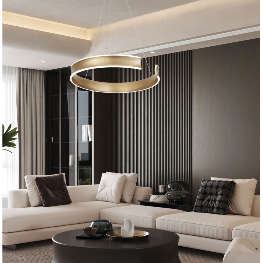 Lustre LED sur câble MARLEN LED/36W/230V doré