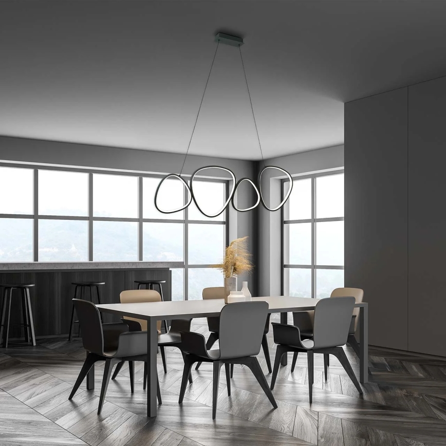 Lustre LED sur câble PETRA LED/48W/230V 4000K noir