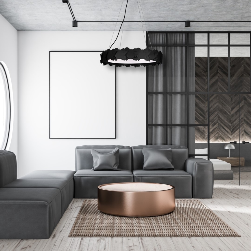 Lustre LED sur câble SOHO LED/24W/230V noir