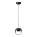 Lustre LED suspendu par câble ZIREA LED/7W/230V, noir