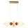 Lustre LED suspendu sur câble FLORES LED/15W/230V doré/orange/marron