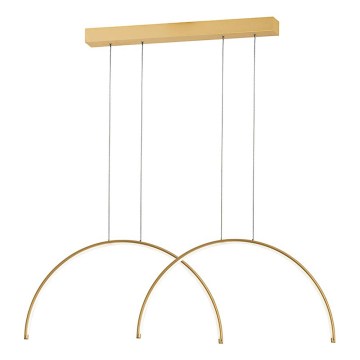 Lustre LED suspendu sur câble MEGAN LED/39W/230V, doré