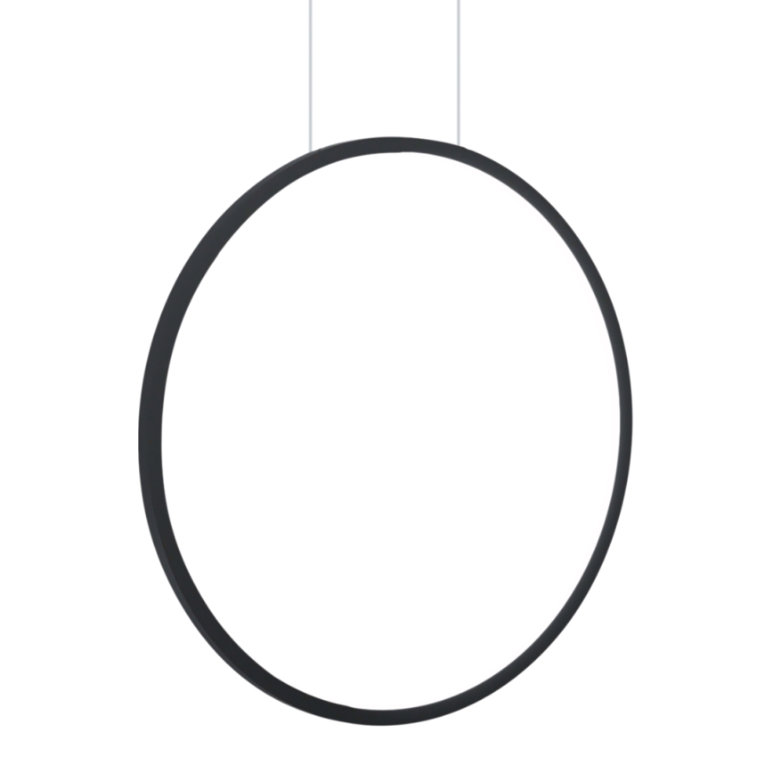 Lustre LED suspendu sur câble SATURNO LED/28W/230V Ø 50 cm IP44 noir
