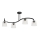 Lustre LUCEA 4xE27/15W/230V noir/transparent