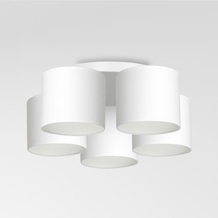 Lustre monté en surface ARDEN 5xE27/60W/230V blanc