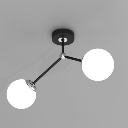 Lustre monté en surface JOY 2xE14/40W/230V noir/chrome brillant