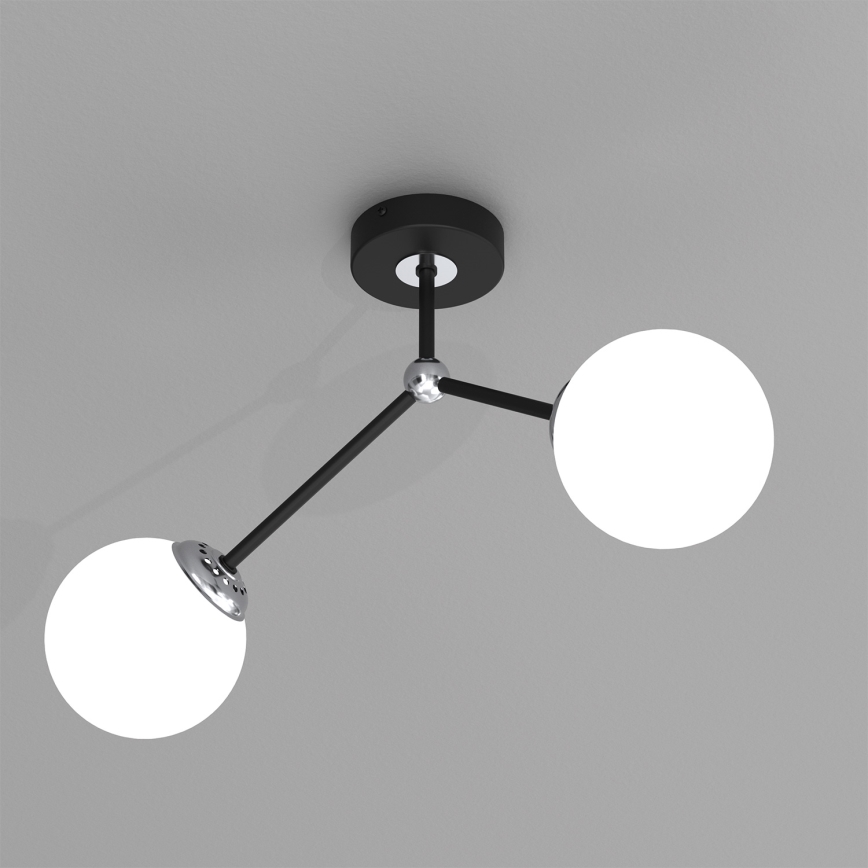 Lustre monté en surface JOY 2xE14/40W/230V noir/chrome brillant