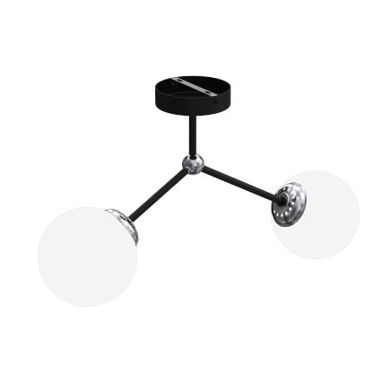 Lustre monté en surface JOY 2xE14/40W/230V noir/chrome brillant