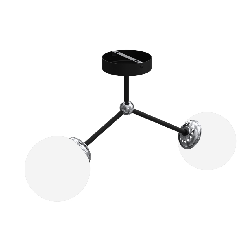 Lustre monté en surface JOY 2xE14/40W/230V noir/chrome brillant
