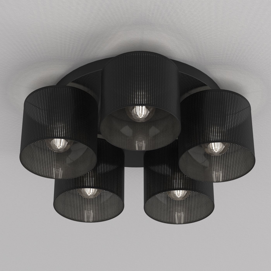 Lustre monté en surface LOFT SHADE 5xE27/60W/230V noir