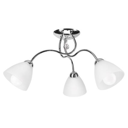 Lustre monté en surface MIRANDA 3xE27/60W/230V chrome brillant