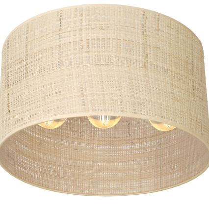 Lustre monté en surface RATTAN 3xE27/60W/230V rotin