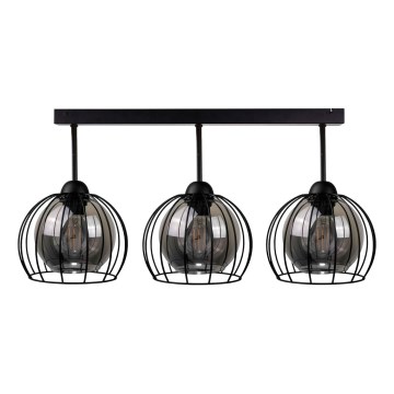 Lustre monté en surface SOLO BLACK 3xE27/60W/230V