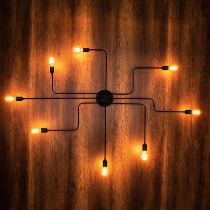 Lustre monté en surface TRUVA 8xE27/100W/230V