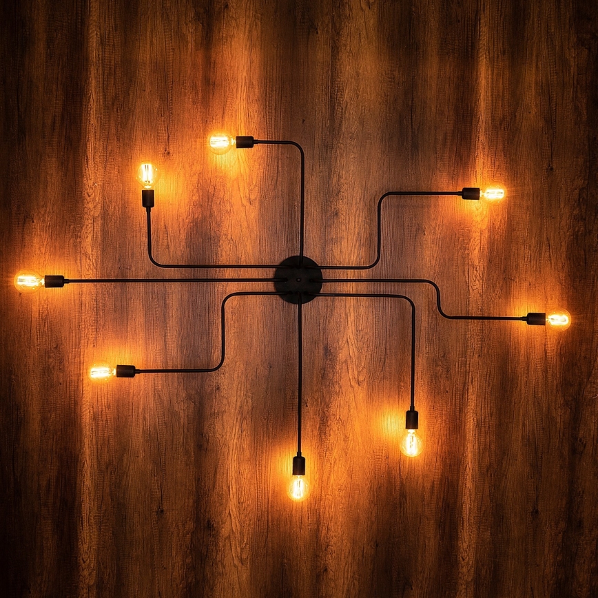 Lustre monté en surface TRUVA 8xE27/100W/230V