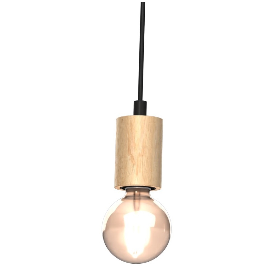 Lustre monté en surface VIGA 3xE27/60W/230V bois
