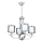 Lustre NOVARA suspendu sur chaîne 4xE27/40W/230V, chrome brillant
