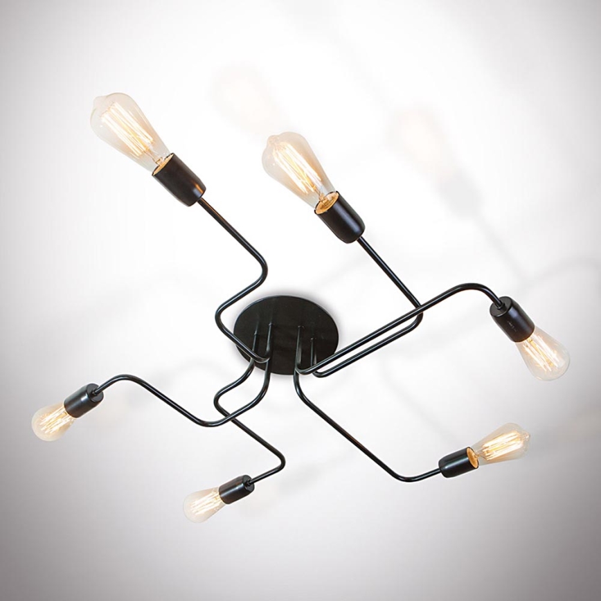 Lustre plafonnier ELECTRICO 6xE27/40W/230V 76 cm