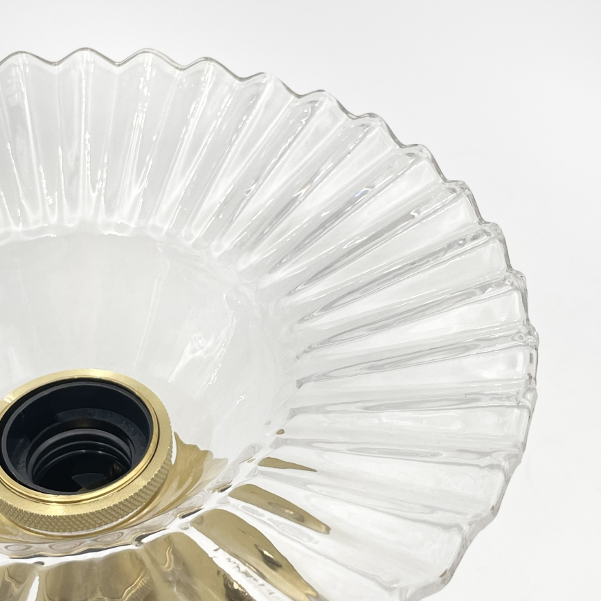 Lustre plafonnier TRISH 1xE27/15W/230V doré/transparent