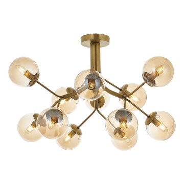 Lustre plafonnier VARANA 12xE14/40W/230V bronze