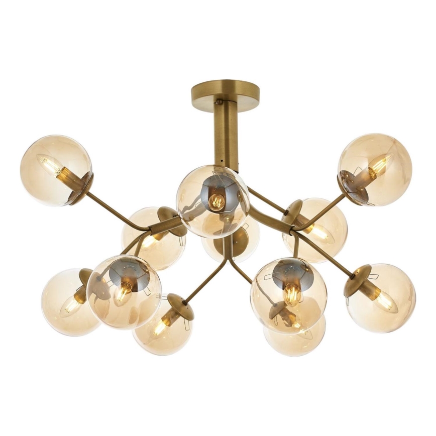 Lustre plafonnier VARANA 12xE14/40W/230V bronze