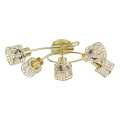 Lustre plafonnier ZAHARA 5xE27/10W/230V doré