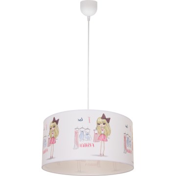 Lustre pour chambre d'enfant GIRLS VIBES 1xE27/60W/230V Ø 40 cm J'adore la mode