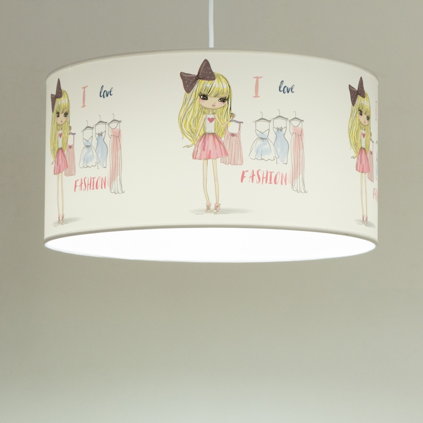 Lustre pour chambre d'enfant GIRLS VIBES 1xE27/60W/230V Ø 40 cm J'adore la mode