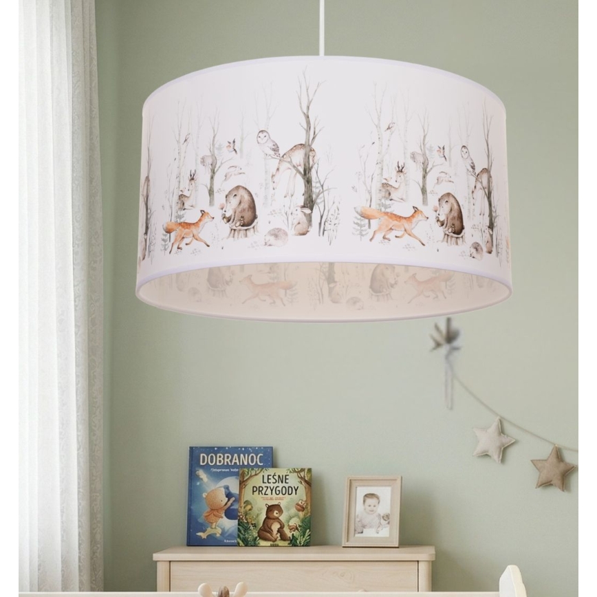 Lustre pour chambre d'enfant KIDS ROOM 1x E27/60W/230V, Ø 40 cm — motif animaux