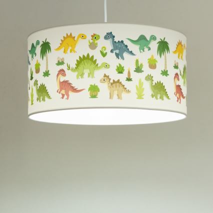 Lustre pour chambre d'enfant KIDS ROOM 1xE27/60W/230V Ø 40 cm motif dinosaure