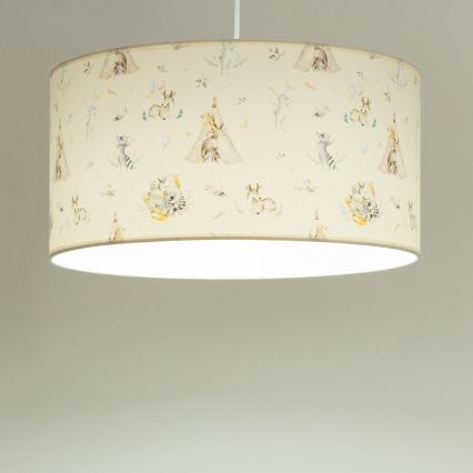 Lustre pour chambre d'enfant KIDS ROOM 1xE27/60W/230V Ø 40 cm, motifs animaux