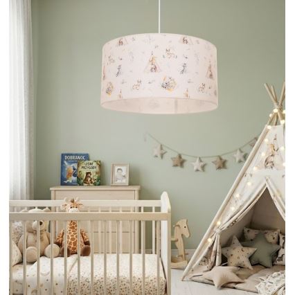 Lustre pour chambre d'enfant KIDS ROOM 1xE27/60W/230V Ø 40 cm, motifs animaux