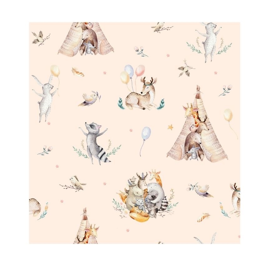 Lustre pour chambre d'enfant KIDS ROOM 1xE27/60W/230V Ø 40 cm, motifs animaux