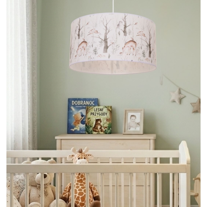 Lustre pour chambre d'enfant KIDS ROOM 1xE27/60W/230V Ø 40 cm, motifs d'animaux