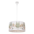 Lustre pour chambre d'enfant KIDS ROOM 1xE27/60W/230V Ø 40 cm, motifs d'animaux