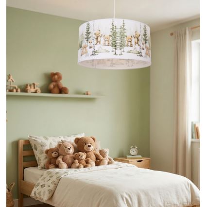 Lustre pour chambre d'enfant KIDS ROOM 1xE27/60W/230V Ø 40 cm, motifs d'animaux