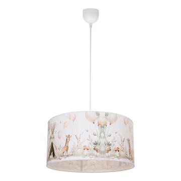 Lustre pour chambre d'enfant KIDS ROOM 1xE27/60W/230V Ø 40 cm — motifs animaux