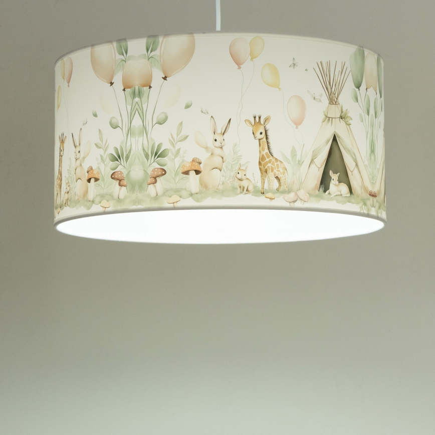 Lustre pour chambre d'enfant KIDS ROOM 1xE27/60W/230V Ø 40 cm — motifs animaux