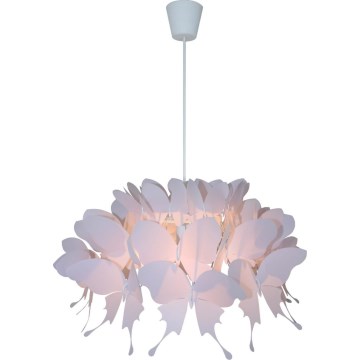 Lustre pour enfant FARFALLA 1xE27/60W/230V rose