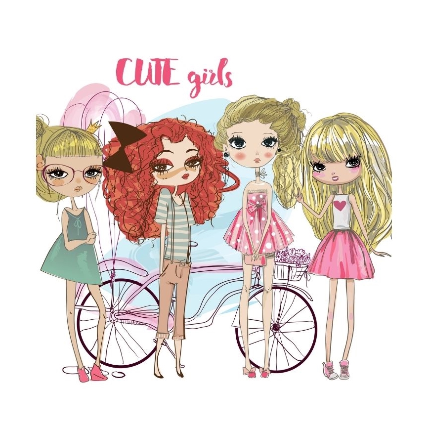 Lustre pour enfant GIRLS VIBES 1xE27/60W/230V pr. 40 cm pour filles