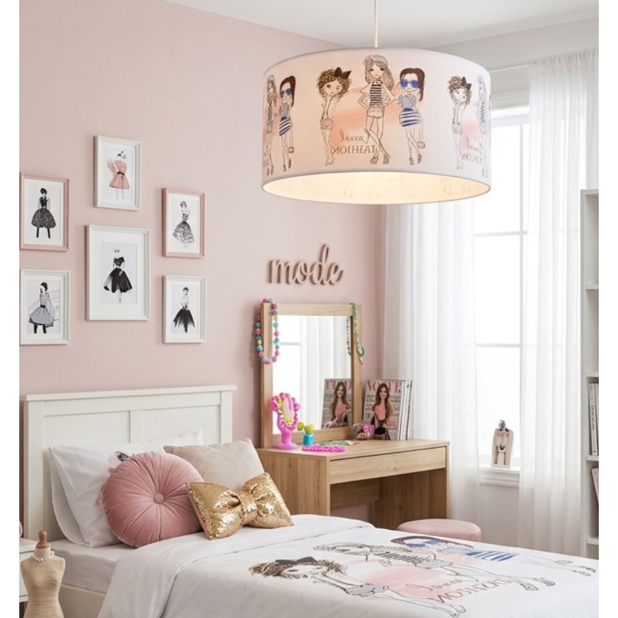 Lustre pour enfant GIRLS VIBES 1xE27/60W/230V Ø 40 cm pour filles