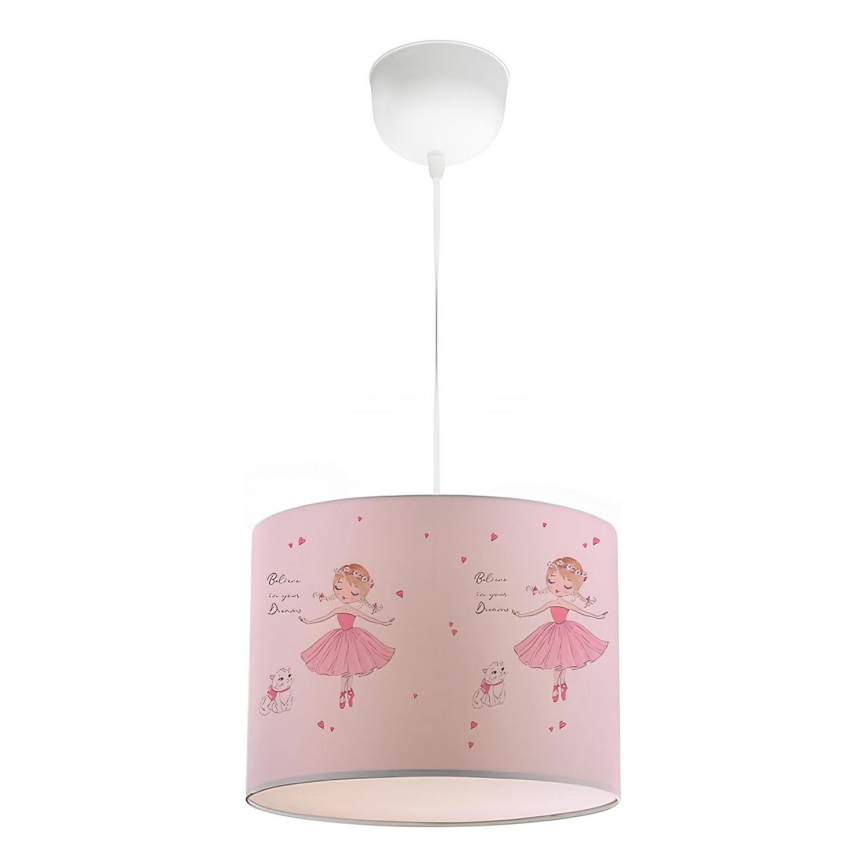 Lustre pour enfants CANDY 1xE27/40W/230V rose