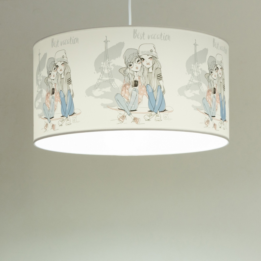 Lustre pour enfants GIRLS VIBES 1xE27/60W/230V Ø 40 cm Paris