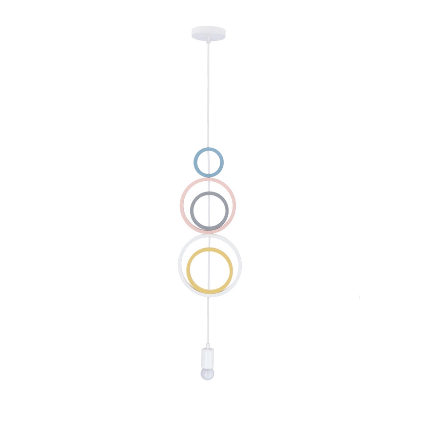Lustre pour enfants HOOPS 1xE27/20W/230V diamètre 19 cm multicolore