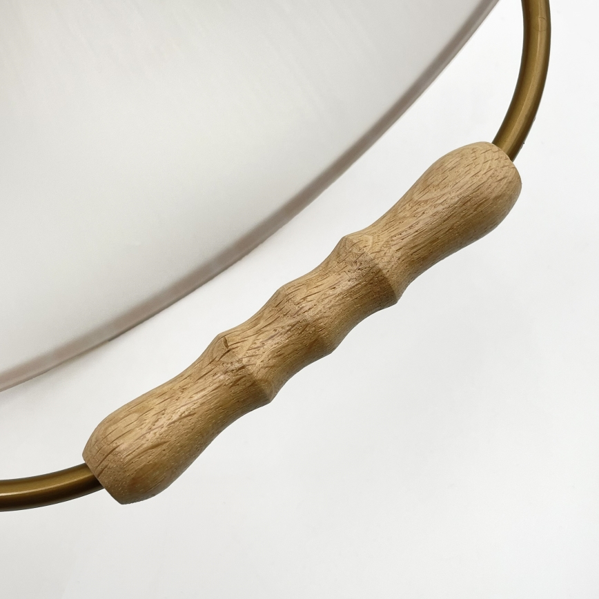 Lustre réglable RAMONA 1xE27/60W/230V marron/blanc/chêne