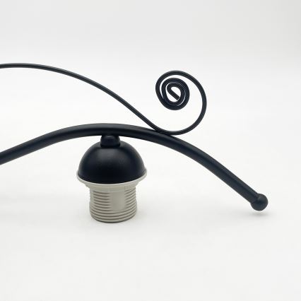 Lustre RETRO sur chaîne 3xE27/60W/230V noir/blanc