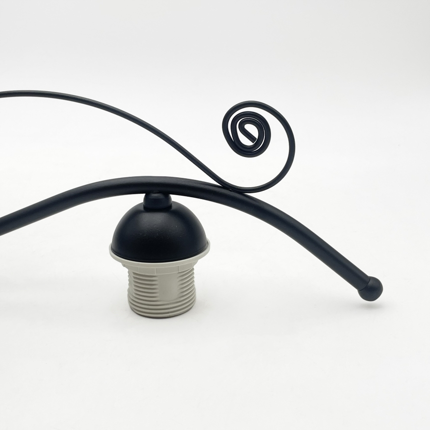 Lustre RETRO sur chaîne 3xE27/60W/230V noir/blanc