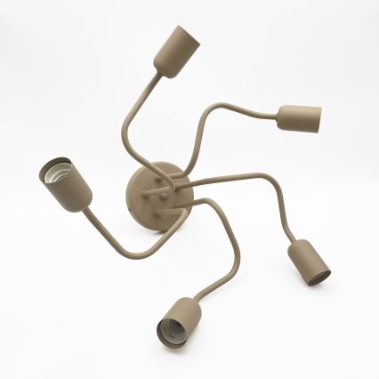 Lustre semi-plafonnier CHARLIE 5xE27/15W/230V beige