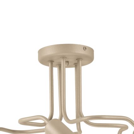 Lustre semi-plafonnier CHARLIE 5xE27/15W/230V beige