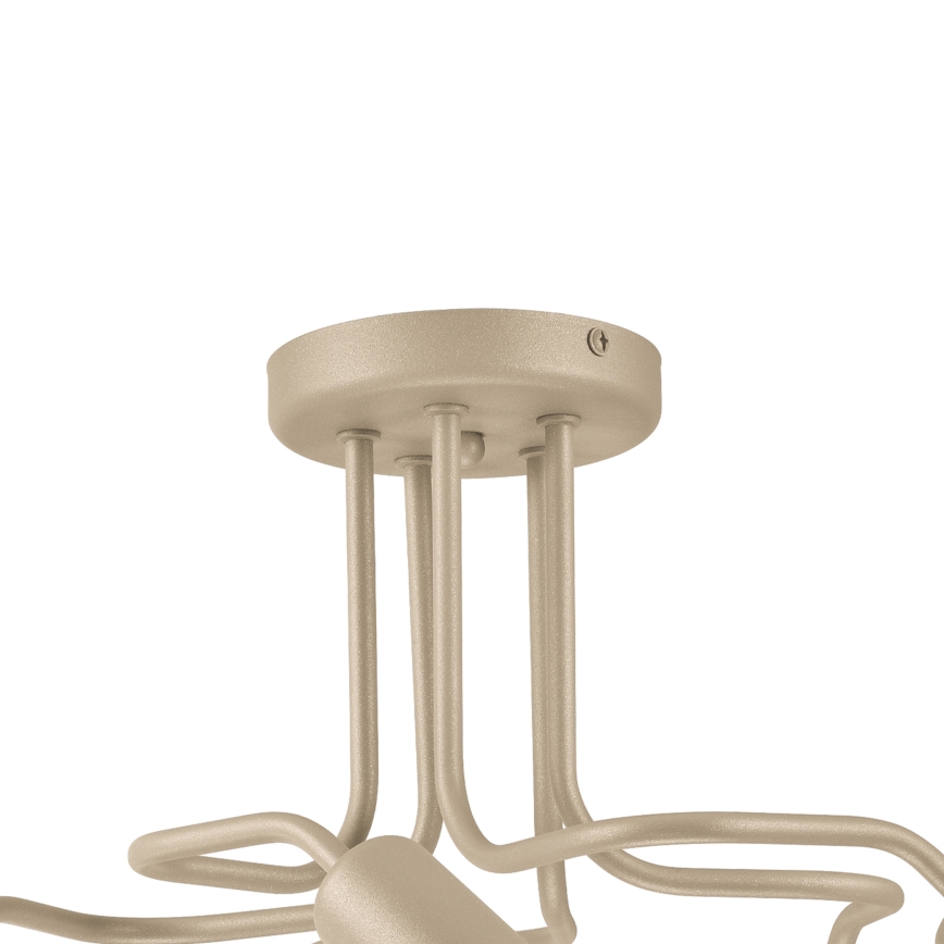 Lustre semi-plafonnier CHARLIE 5xE27/15W/230V beige
